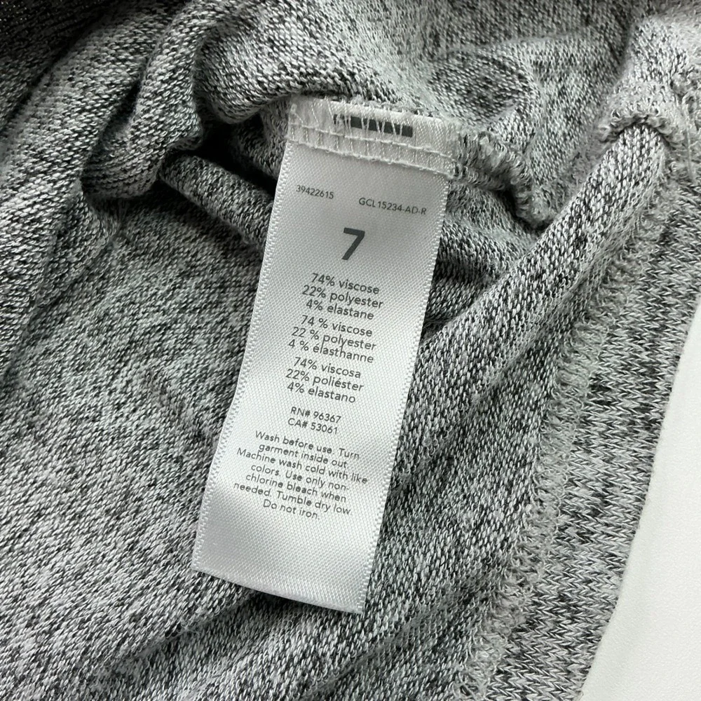 OshKosh Grey Knit Ruffle Top Kids Size 7 Long Sleeve Heathered GCL15234-AD-R